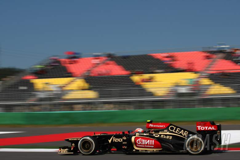 05.10.2013- Free practice 3, Romain Grosjean (FRA) Lotus F1 Team E213