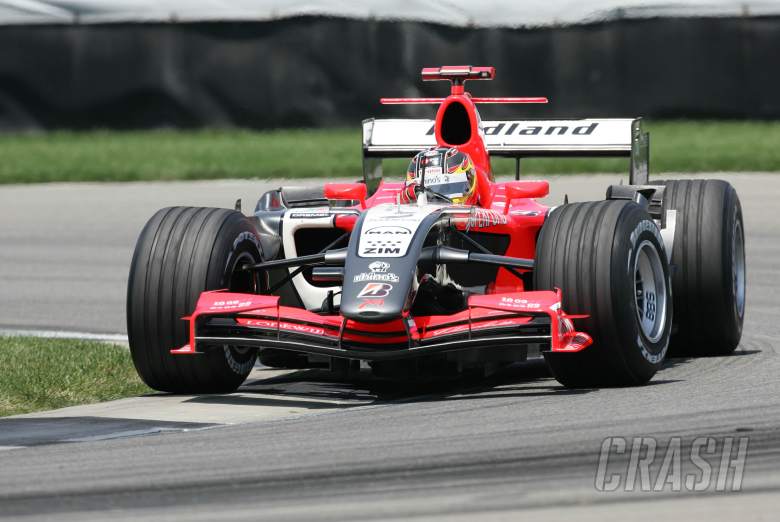 01.07.2006 Indianapolis, USA, Tiago Monteiro (POR), Midland MF1 Racing, Toyota M16 - Formula 1 World