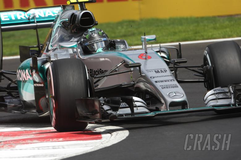 Rosberg fastest in rain-hit Mexican GP FP2