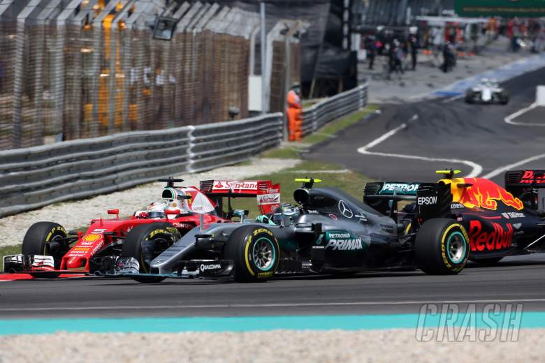 Vettel points finger at Verstappen over Rosberg clash