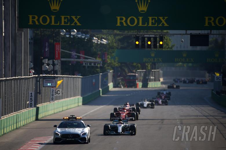 Hamilton explains safety car restart 'shuffle' that sparked Baku clash