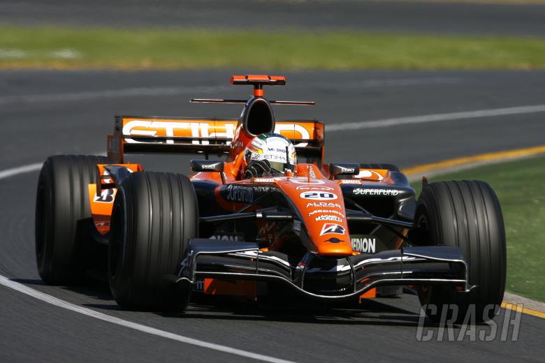 Adrian Sutil (GER) Etihad Aldar Spyker Formula One Team F8-V11, Australian F1 Grand Prix, Albert Par