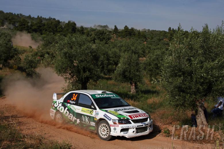 Mark Higgins (GBR) / Scott Martin (GBR), Mitsubishi Lancer Evo [Production WRC]. Acropolis Rally of 