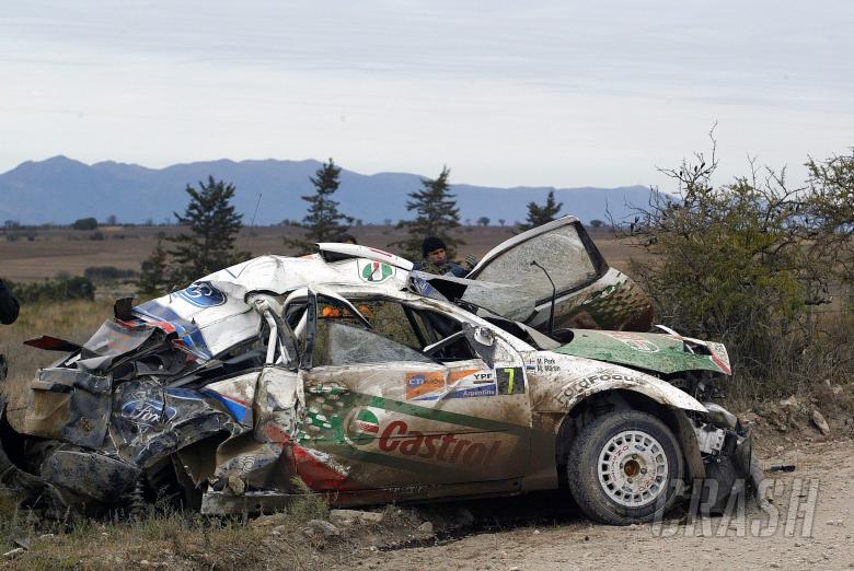 Ford`s Markko Martin and Michael Park had a major accident on Stage 5 in Argentina.