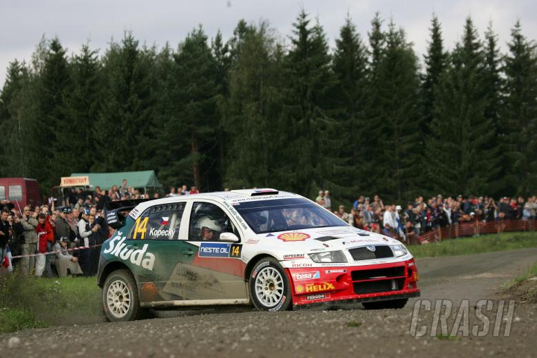 Jan Kopecky (CZE) / Filip Schovanek (CZE), Czech RT-Skoda Kopecky Fabia WRC. Rally Finland, 2nd-5th 