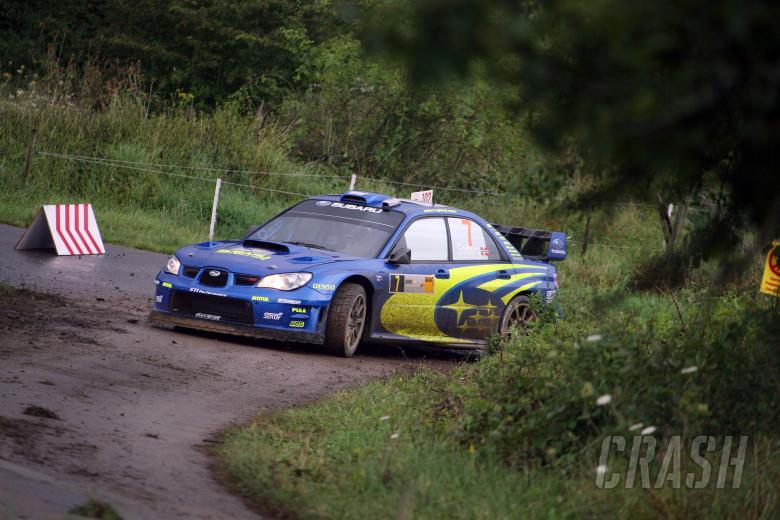 Petter Solberg (NOR) / Phil Mills (GBR), Subaru WRT Impreza WRC 2007. Rallye Deutschland, 17-19th Au