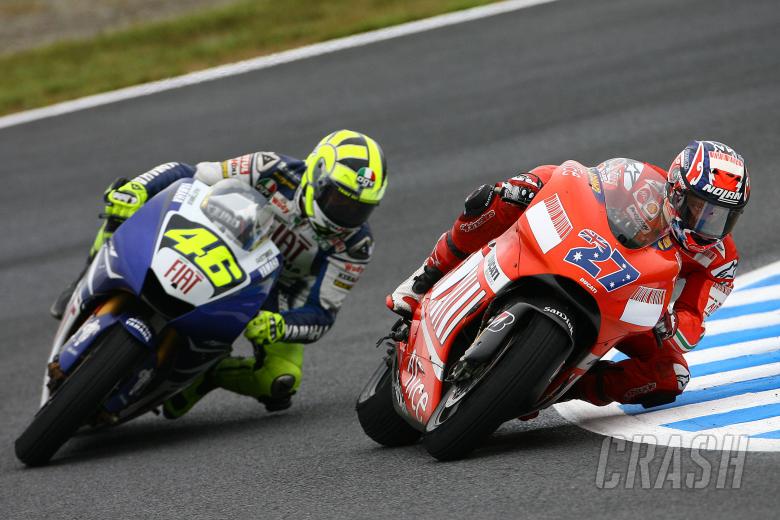 Stoner, Rossi, Japanese MotoGP Race 2007