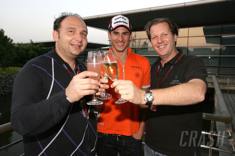 Colin Kolles, Team Principal &amp; Managing Director Etihad Aldar Spyker Formula One Team, Adrian Sutil 