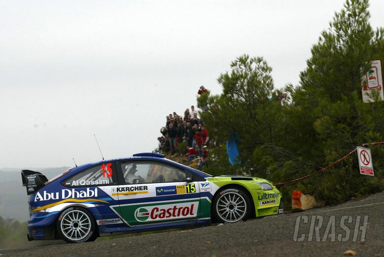 Khalid Al Qassimi (UAE) / Nicky Beech (GBR), BP Ford Focus RS WRC06. Rally Catalunya Costa Daurada, 