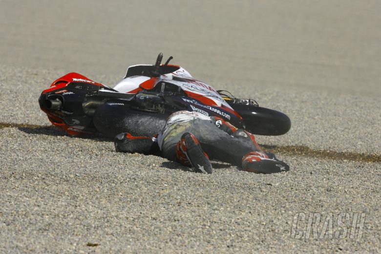 Davies crash, Valencia MotoGP 2007