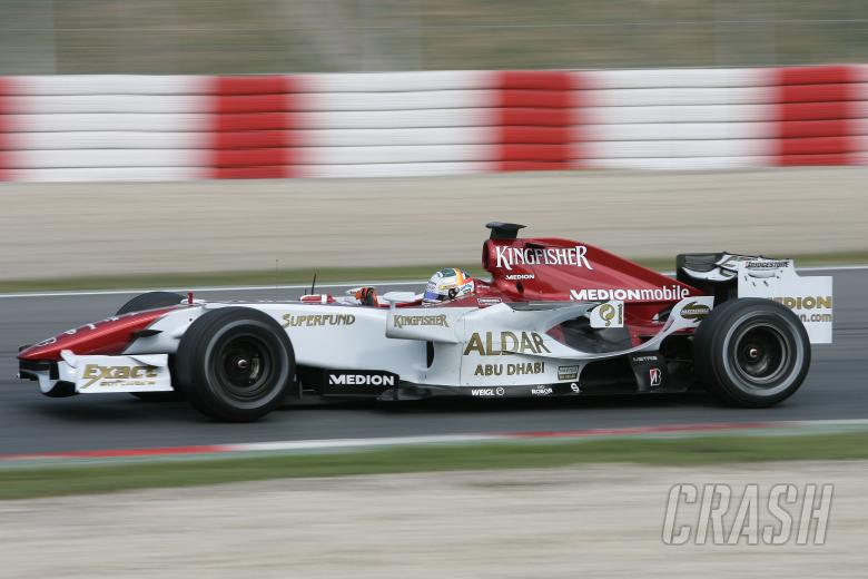 Adrian Sutil (GER) Force India F1, Barcelona F1 Test, 13-15th, November, 2007