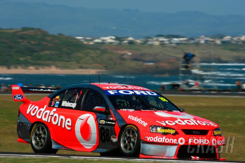Jamie Whincup (aust) Team Vodafone 888 Ford finished second in the championship by just 2 pointsDunl