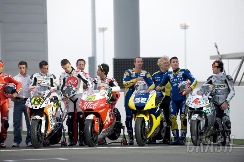 MotoGP line up, Qatar MotoGP tests 2008