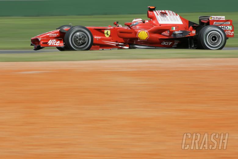 Kimi Raikkonen (FIN) Ferrari F2008, Australian F1 Grand Prix, Albert Park, Melbourne, 14-16th, March
