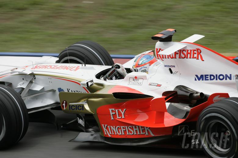 Adrian Sutil (GER) Force India VJM01, Malaysian F1 Grand Prix, Sepang, Kuala Lumpar, 21st-23rd, Marc