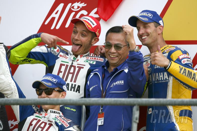 Rossi, Edwards, Lorenzo, Furusawa, French MotoGP Race 2008