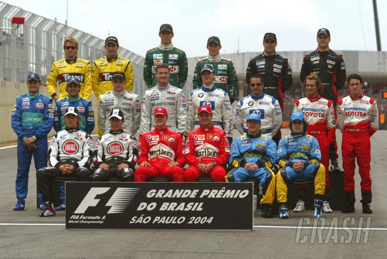 End-of-season F1 driver group