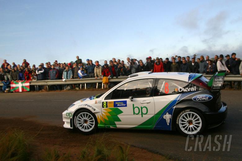 Francois Duval / Stephane Prevot - Ford Focus RS WRC04, Rally Catalunya