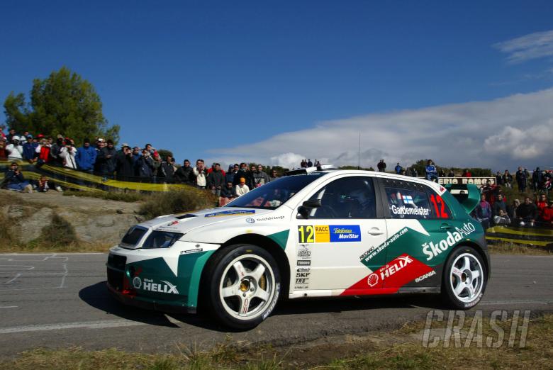 Toni Gardemeister / Paavo Lukander - Skoda Fabia WRC, Rallye Catalunya