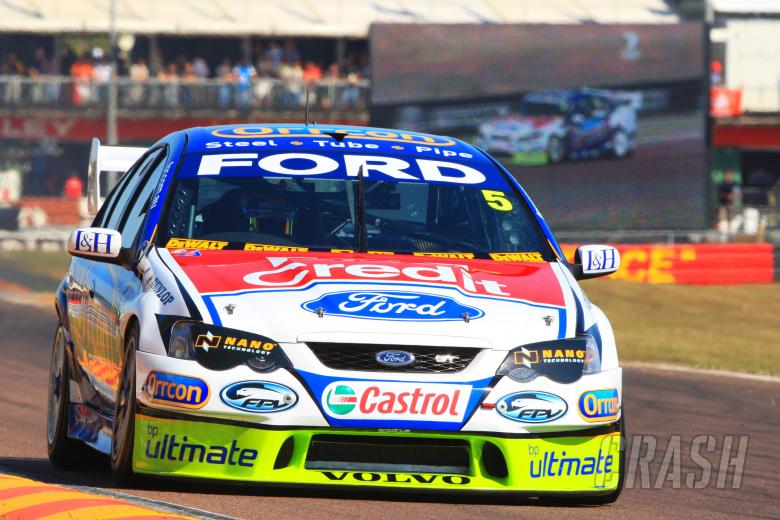 Mark Winterbottom (aust) Orrcon FPR Ford leads the championship after finishing second outrightV8 Su