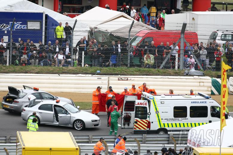 Jones accident, Ambulance, British WSS Race 2008