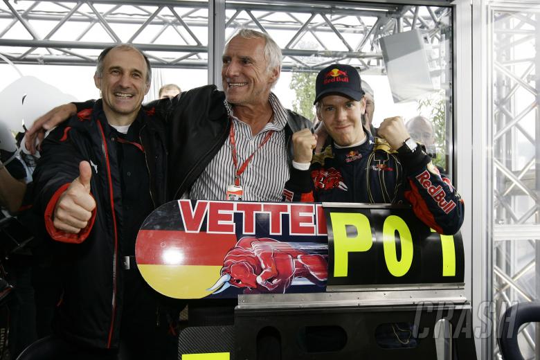 Franz Tost (AUT) Red Bull Sporting Director, Dietrich Mateschitz (AUT) Red Bull CEO, Sebastian Vette