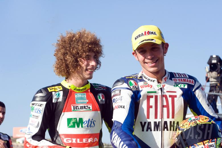 Simoncelli and Rossi, Valencia MotoGP 2008