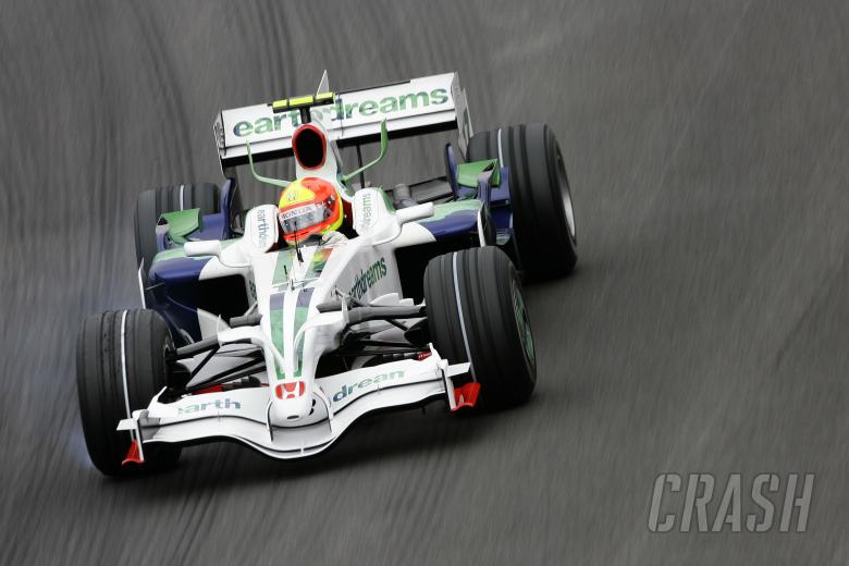 Rubens Barrichello (BRA) Honda RA108, Brazilian F1 Grand Prix, Interlagos, 30th October 2008-2nd, No