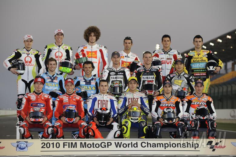 Rider line-up, Qatar MotoGP Test 2010
