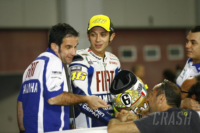 Brivio and Rossi, Qatar MotoGP tests, 2010
