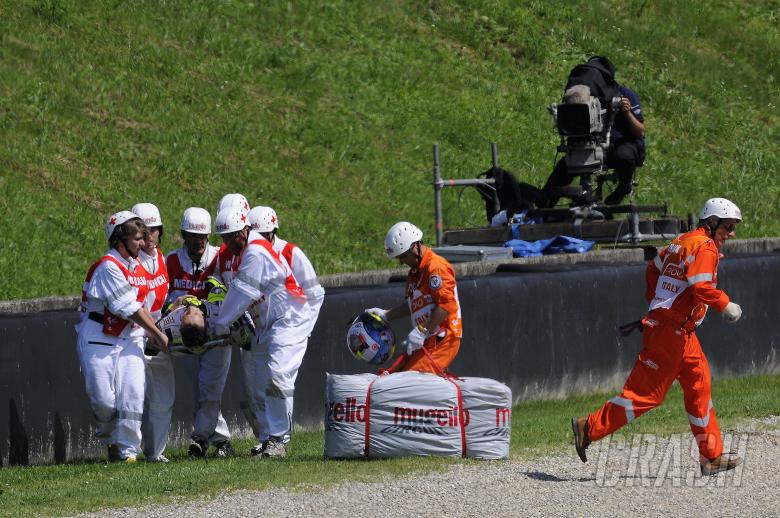 Rossi crash, Itaian MotoGP 2010