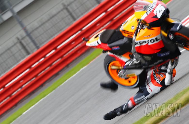 Pedrosa crash, British MotoGP 2010