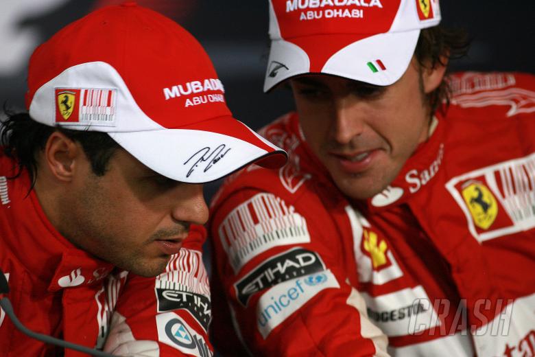 Race, Press conference, Fernando Alonso (ESP), Scuderia Ferrari, F10 and Felipe Massa (BRA), Scuder