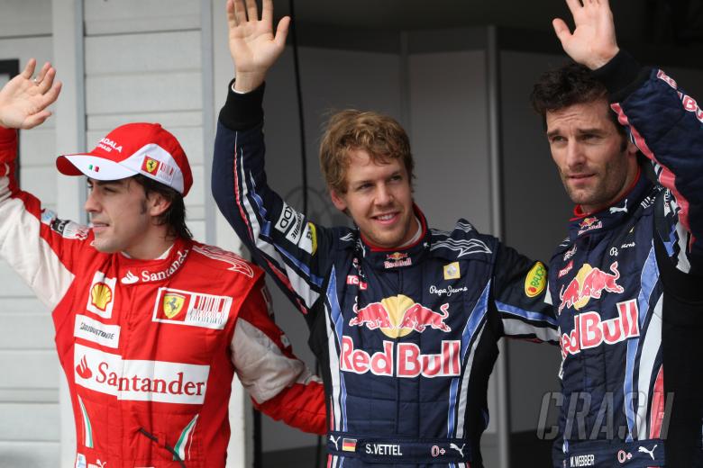 Saturday, celebration after qualifing session: Pole Position Sebastian Vettel (GER), Red Bull Racing