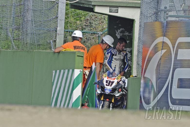 Haslam, Retired after engine blow up, Imola WSBK Race 2 2010