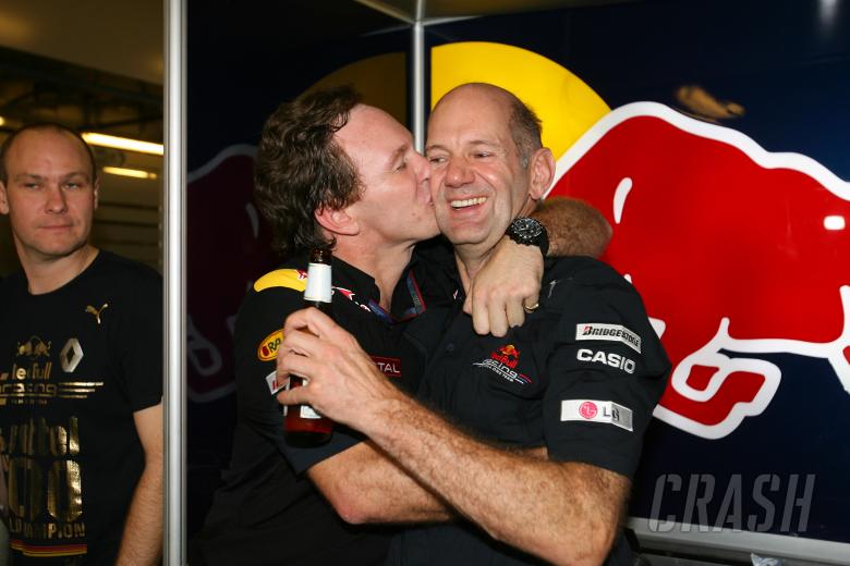 Celebration, Sebastian Vettel (GER), Red Bull Racing, RB6 race winner and 2010 champion, Christian H