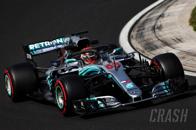 Russell sets record pace as Mercedes tops Hungary test 