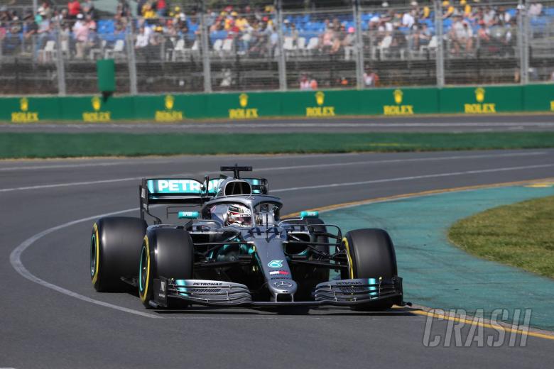 Hamilton leads first Australia F1 practice as Albon crashes