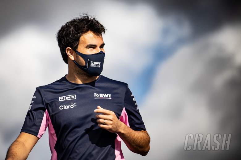 Sergio Perez (MEX) Racing Point F1 Team walks the circuit with the team.