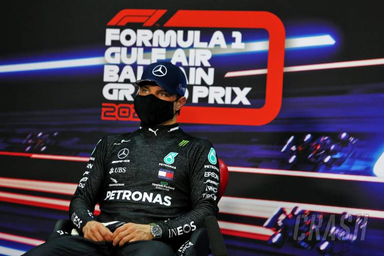 Valtteri Bottas (FIN) Mercedes AMG F1 in the post qualifying FIA Press Conference.