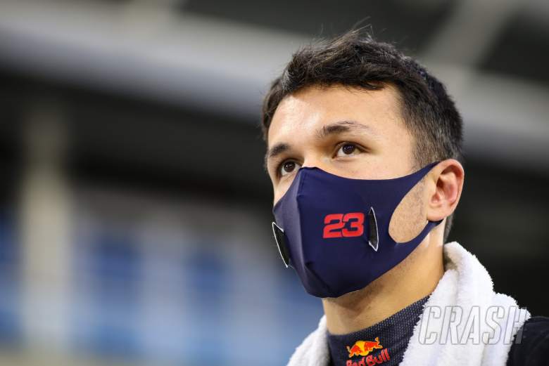 Alexander Albon (THA) Red Bull Racing on the grid.