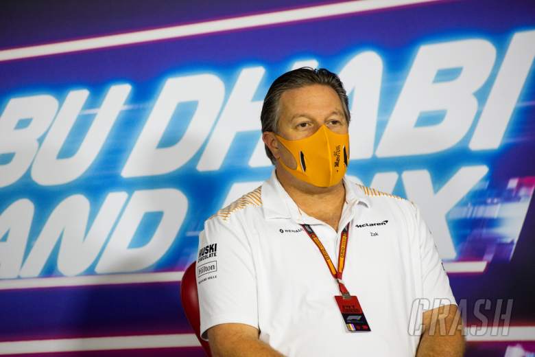 Zak Brown (USA) McLaren Executive Director in the FIA Press Conference.