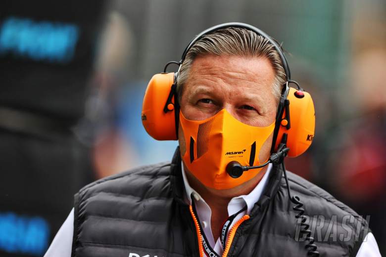 Zak Brown (USA) McLaren Executive Director on the grid.