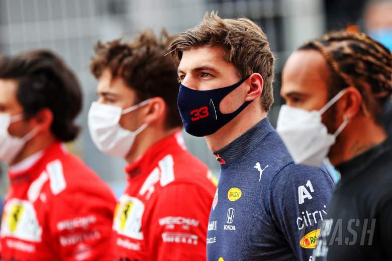 Max Verstappen (NLD) Red Bull Racing on the grid.