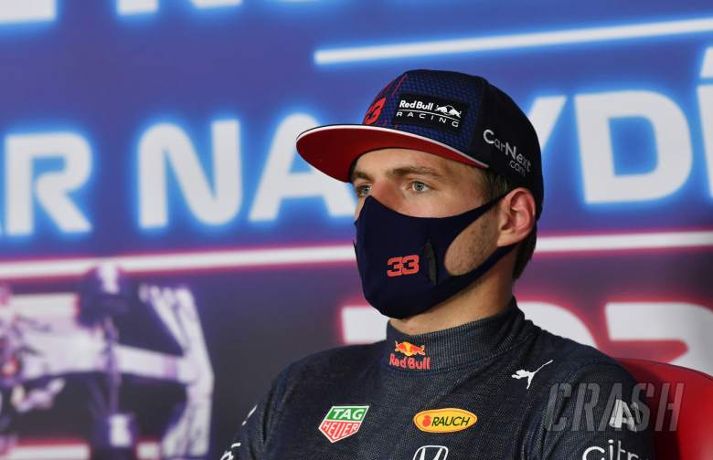Max Verstappen (NLD) Red Bull Racing in the post qualifying FIA Press Conference.
