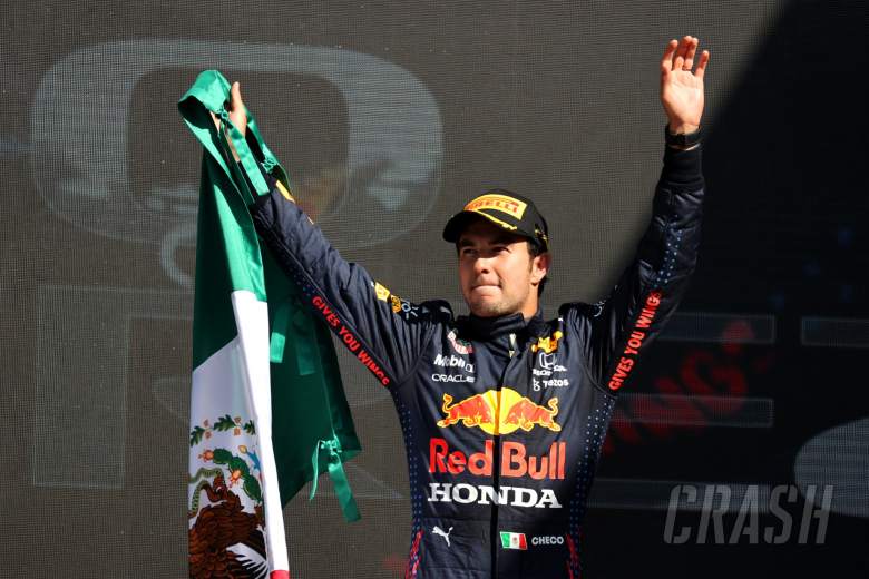 3rd place Sergio Perez (MEX) Red Bull Racing.