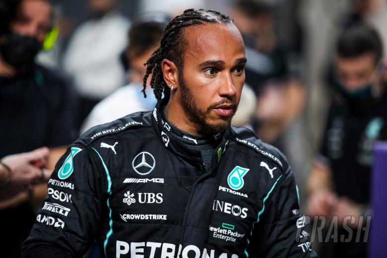 Pole sitter Lewis Hamilton (GBR) Mercedes AMG F1 in qualifying parc ferme.