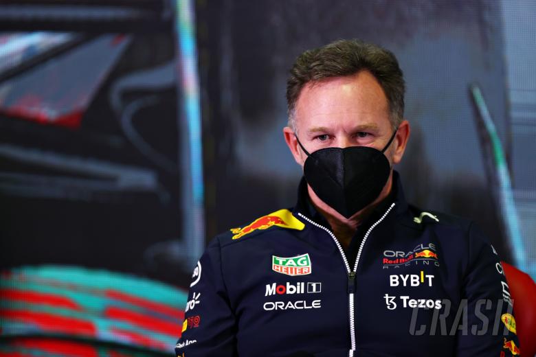 Christian Horner (GBR) Red Bull Racing Team Principal in the FIA Press Conference.