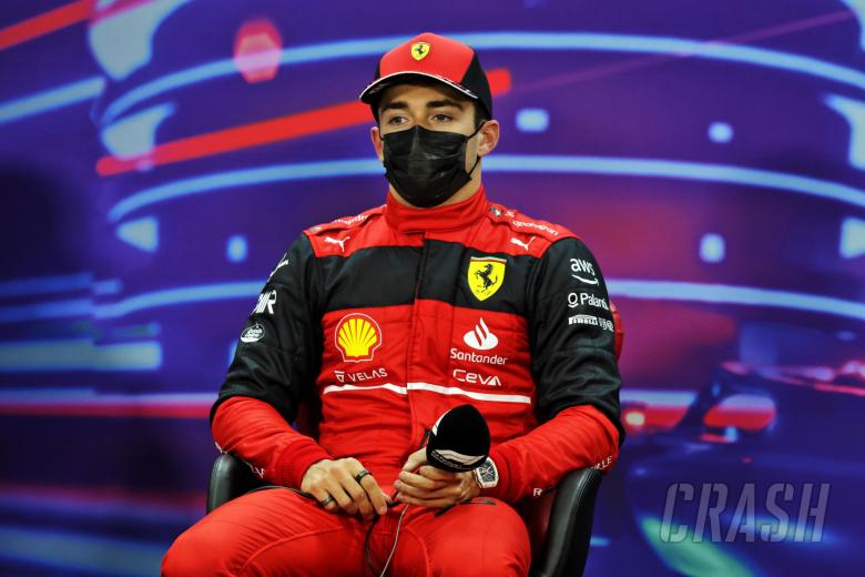 Charles Leclerc (MON) Ferrari in the post qualifying FIA Press Conference.