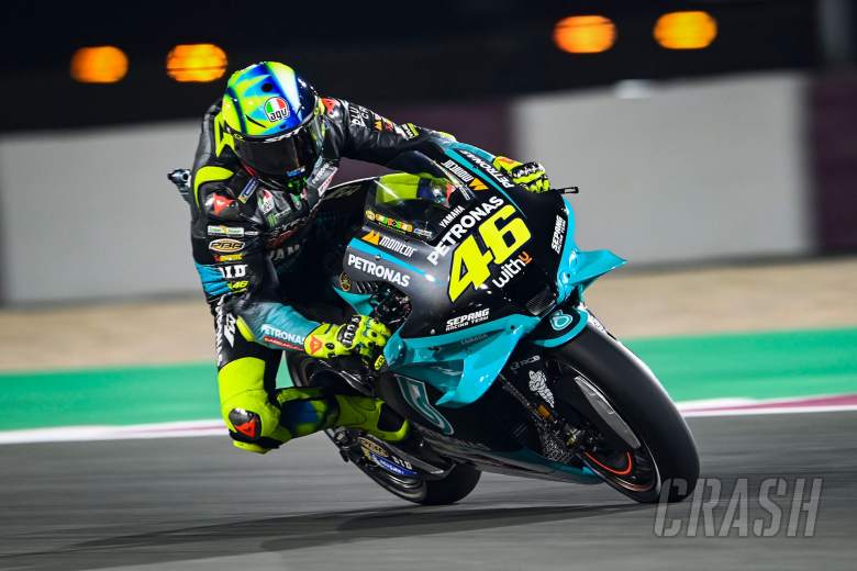 Valentino Rossi, glowing brake discs, MotoGP, Doha MotoGP 2 April 2021
